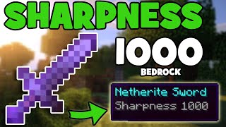 How to Get a Sharpness 1000 Sword In Minecraft Bedrock  Bedrock Command Block Tutorial [upl. by Tteirrah354]