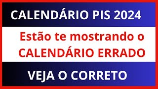 CALENDÁRIO PISPasep 2024 ESTÃO TE MOSTRANDO ERRADO  Quando começa o pagamento do Pis 2024 [upl. by Amador]