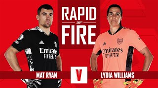 What was Ryans initiation song  Mat Ryan amp Lydia Williams  Rapid Fire [upl. by Hsakaa]