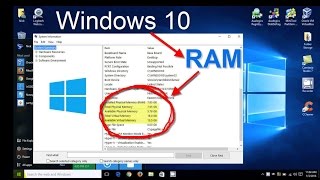 Windows 10  How to check RAMMemory  System Specs  Free amp Easy [upl. by Diahann]