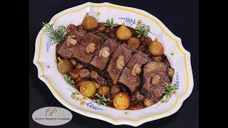 Rôti de Paleron braisé au vin rouge et figues confites [upl. by Fihsak]