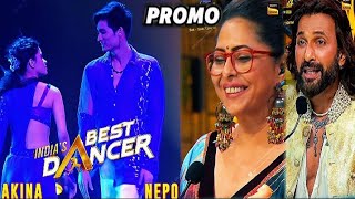 nepo and akina shocking dance performanceindiasbestdancerseason4karismakapoor [upl. by Inirt]