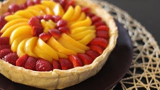 Vegan Fruit Tart Recipe [upl. by Euqinot599]