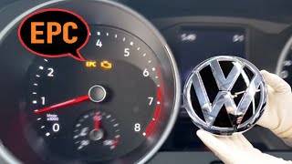 EPC Warning light VW Polo Golf Passat Explained Fix Your EPC Light on Volkswagen car [upl. by Burrus753]