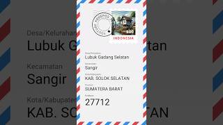 Kode Pos SOLOK SELATAN SANGIR  Cek Kodepos Online shorts solok [upl. by Idnod]