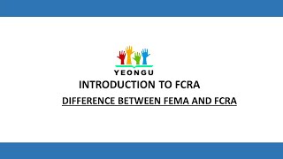 INTRODUCTION TO FCRA  DIFFERENCE BETWEEN FEMA AND FCRA  CA VIKAS MISHRA [upl. by Hermy]