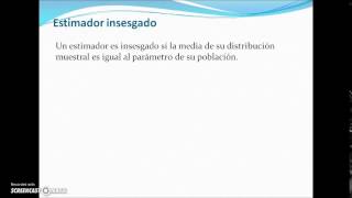 Propiedades de Estimadores [upl. by Quinlan]