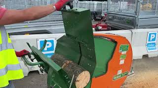 The Hartnett 13HP Petrol Powered Log Saw in action [upl. by Arrotal]