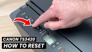 Canon Pixma TS3420 How to Reset amp Restore your Printer [upl. by Helms]