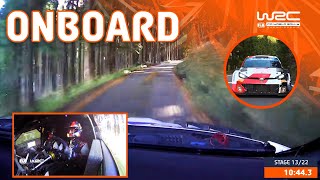 FULL ONBOARD  SS13 Katsuta Johnston  WRC FORUM8 Rally Japan 2023 [upl. by Nyrahtak]