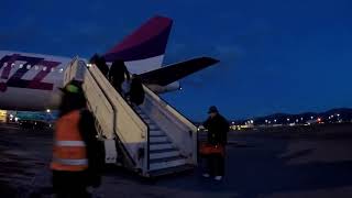 TRIP REPORT WIZZ AIR A320200 SNOW LANDING MILAN BGY  TIMISOARA TSR [upl. by Newcomer]