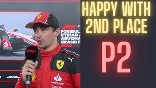 Charles Lecrec Interview P3 Qualifying abu dhabi GP f1 charlesleclerc formula1 abudhabigp [upl. by Roinuj]