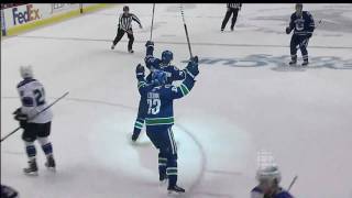 Mikael Samuelsson 62 Goal  Canucks Vs Kings  R1G5 2010 Playoffs  042310  HD [upl. by Tisdale545]