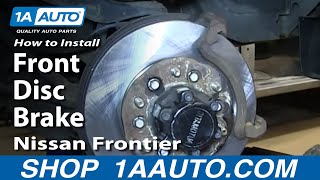 How to Replace Front Brakes 0304 Nissan Frontier [upl. by Ettegroeg469]