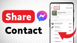 How to Share A Contact on Messenger Updated [upl. by Nosnarb316]