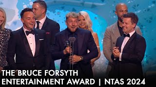 Im a Celebrity  Bruce Forsyth Entertainment Award winner at the National Television Awards 2024 [upl. by Raul]