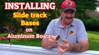 How to install Accessory points on an aluminum slide track gunwale [upl. by Ailgna]