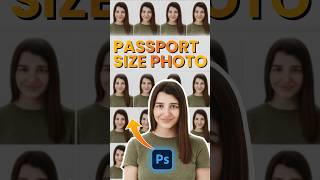 Passport Size Photo in Photoshop passportphoto photoshop tutorial [upl. by Petie626]