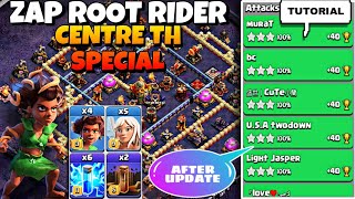 TH16 CENTRE TH BASE SPECIAL 🔴 ZAP ROOT RIDER STRATEGY 🔴 LEGEND LEAGUE LIVE ATTACK 🔴 APRIL SEASON [upl. by Faber143]