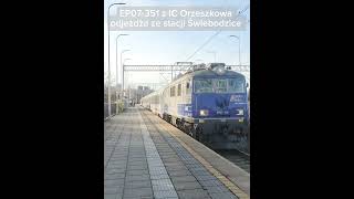 pkp ep07 lk274 pkpic intercity kolej świebodzice orzeszkowa [upl. by Aihsinat]