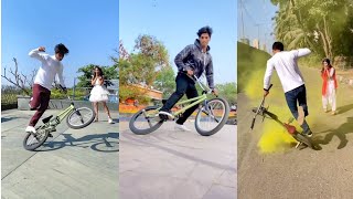 BMX Cycle Stunt  New bmx cycle stunt tik tok video  BMXCycleStunt​ [upl. by Pirali]