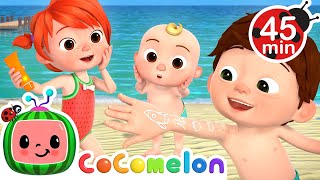 Beach Song ☀️ Sunscreen Safety at the Beach  MORE CoComelon Nursery Rhymes amp Kids Songs [upl. by Healion]