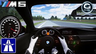 800HP BMW M5 V10 HURRICANE on AUTOBAHN  Assetto Corsa [upl. by Valenta]