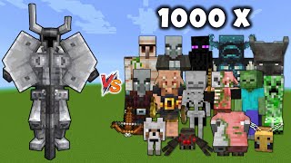 FERROUS WROUGHTNAUT vs Minecraft Mobs x1000 [upl. by Talanian]