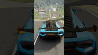 Lambogini STO VS Porsche GT3 rs auf XXL Sprungschanze letsplaybeamng crash [upl. by Eiuqnimod]