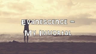 Evanescence  My Immortal Acoustic CoverLyricsKaraoke [upl. by Ellebyam]