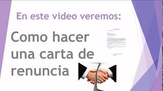 Como HACER una CARTA de RENUNCIA de TRABAJO LABORAL en WORD Bien Explicado 📜🙃😉🤩😬 Link en Descr [upl. by Ahsats]