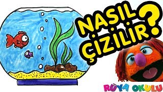 Akvaryum Nasıl Çizilir  Balık ve yavrusu  🐟 Çocuklar İçin Resim Çizme  RÜYA OKULU [upl. by Donny]