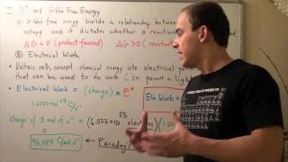 Cell Voltage and Gibbs Free Energy [upl. by Aytac]