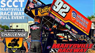 Sprint Car Challenge Tour SCCT  Marysville Raceway Park  Full Event [upl. by Philipines789]