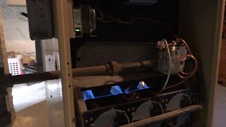 OLD GAS FURNACE PILOT GOES OUT AFTER 2 WEEKS [upl. by Rosenblast346]