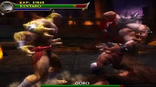 GORO VS KINTARO  MAD FIGHT 😂 Mortal Kombat Shaolin Monks [upl. by Kanter]