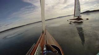 Iceboating Lake Winnipesaukee Take 2mpg [upl. by Lorilyn]