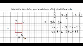 Enlargement with fractional scale factors 2 [upl. by Lesh]