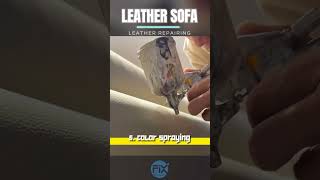 How to Repair Torn LEATHER SOFA DiY  leather repairing  worn leather  torn leather howto [upl. by Butterfield]