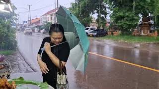 Feel the Rain  Vientiane Laos Today 13 Aug 2024  Annasor Travels [upl. by Hterrag]