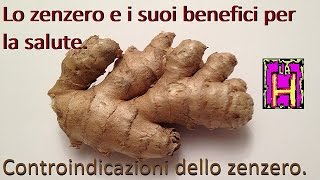 Lo zenzero e i suoi benefici per la salute Controindicazioni dello zenzero [upl. by Atiuqad]