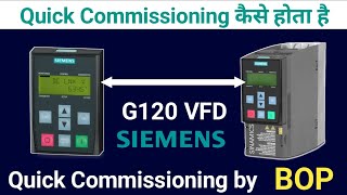 SIEMENS G120 Vfd Quick Commissioning [upl. by Iturhs250]