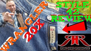 WRANGLER 20X STYLE 42 CLASSIC BOOT CUT JEANS REVIEW ONLY 3 WASHES [upl. by Ahrat]