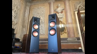 KLIPSCH RP8000F  REGA BRIO SOUND TEST  Diffusori da pavimento  amplificatore integrato [upl. by Enellij]