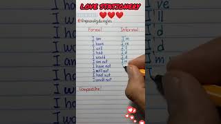 Formal VS informal lovestationery grammar english tenses [upl. by Son]