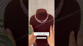 Secret Tip To Styles Necklace As Per Blouses Neckline earrings viral shorts shortsfeed [upl. by Ahtabat294]