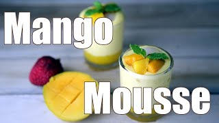 Mango Lychee Mousse  Simple Indian Recipes 27 [upl. by Devonne]