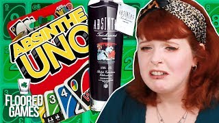 ABSINTHE UNO  Irish People Try Drunk Uno  Floored Games [upl. by Ttnerb]