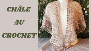 Châle au CROCHET misaison élégant  facile pour débutants [upl. by Selhorst]