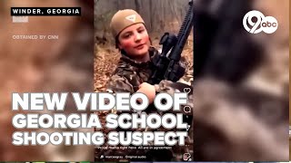 Video shows 14yearold shooting suspect posing with gun dead deer [upl. by Ahsekyt843]